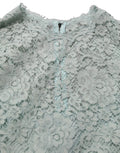 Mint Green Lace Sleeveless Knee Length Dress