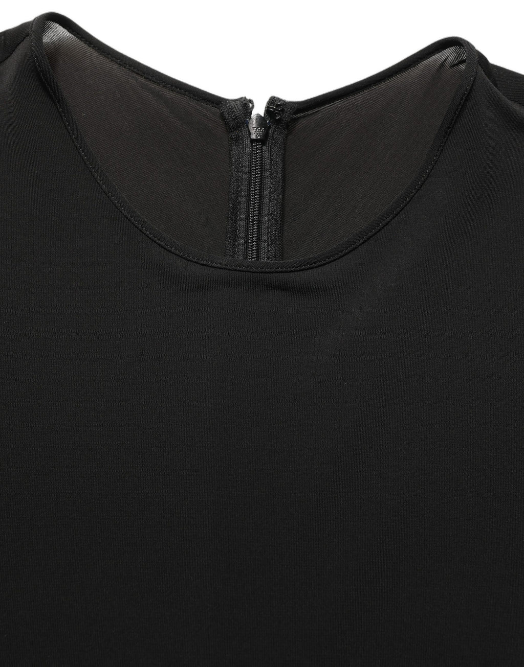 Black Cotton Long Sleeves Sheath Maxi Dress