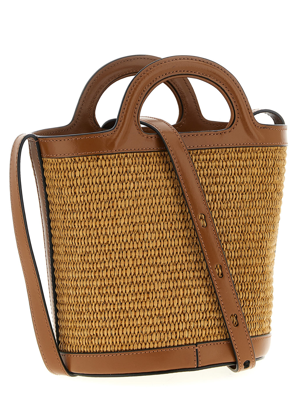 Brown Cotton Handbag