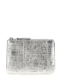 Silver Calfskin Cardholder
