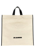 Bicolor Jute Tote Bag