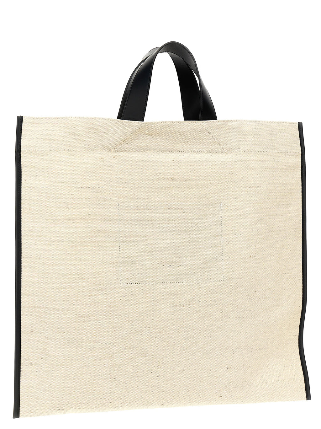 Bicolor Jute Tote Bag