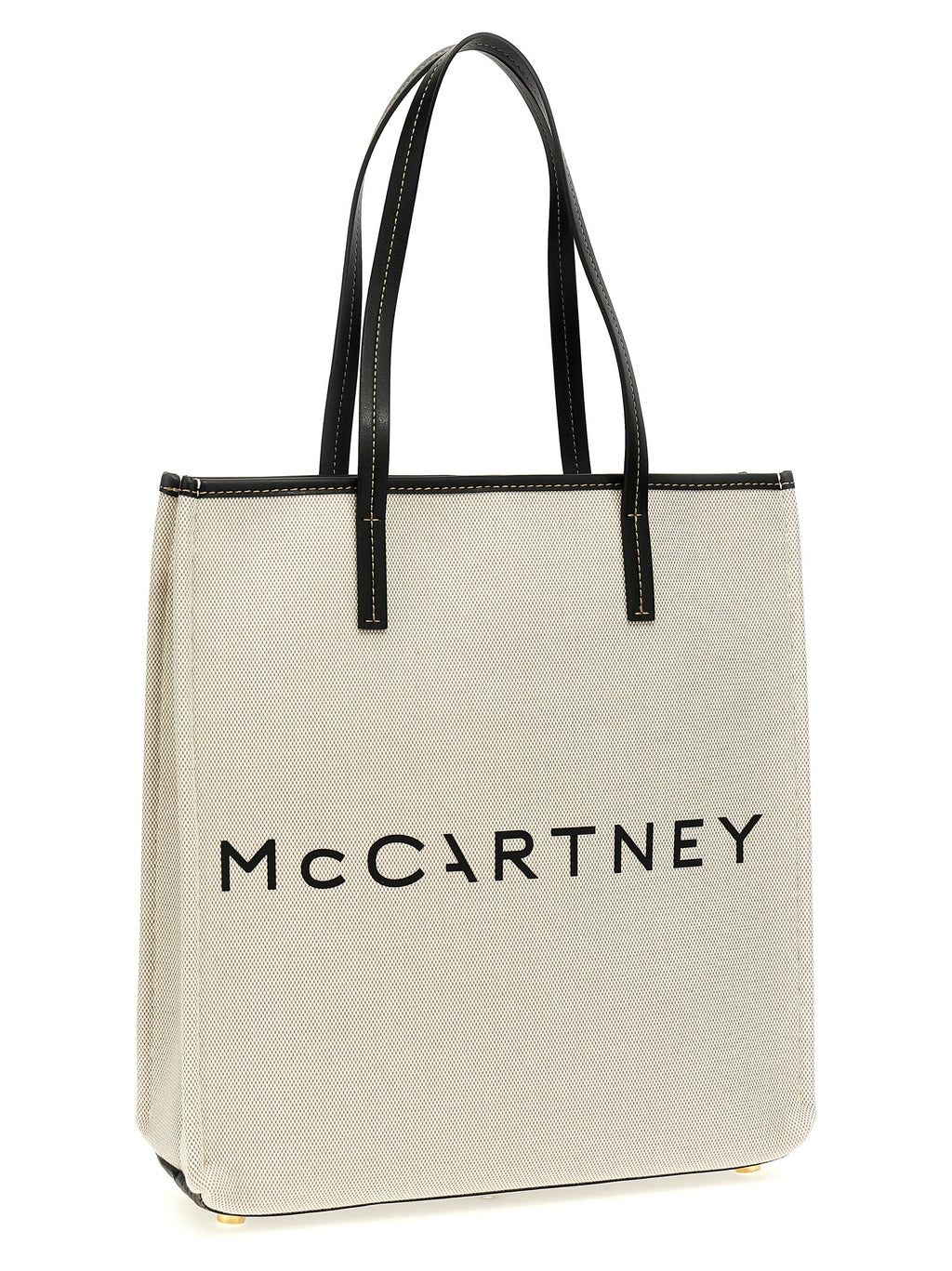 Beige Cotton Tote Bag