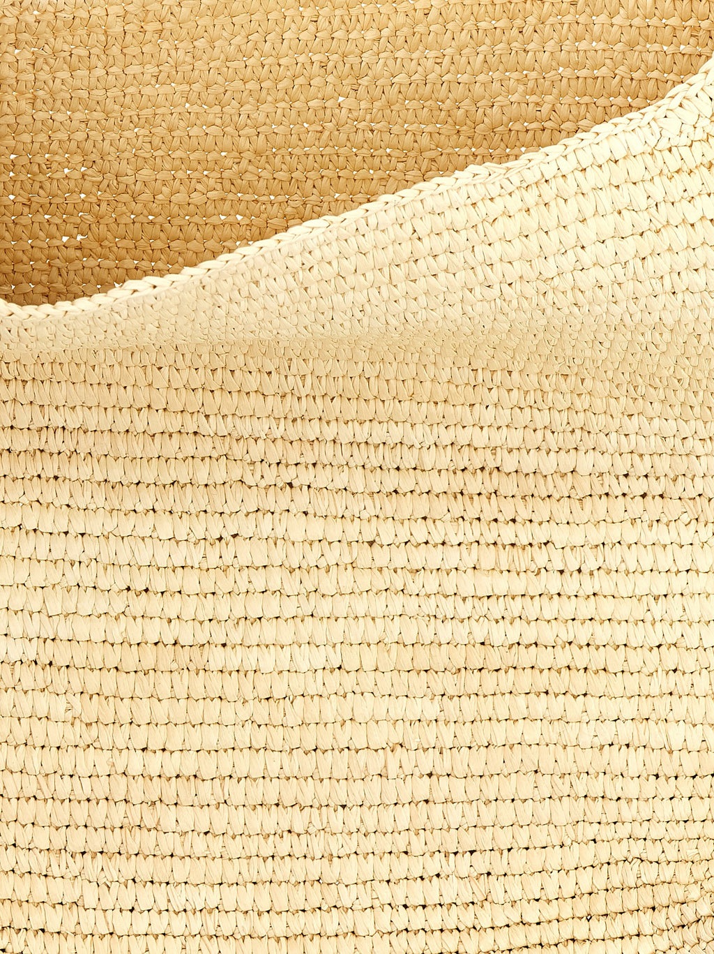 Brown Raffia Shoulder Bag