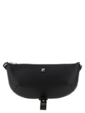 Black Calfskin Shoulder Bag