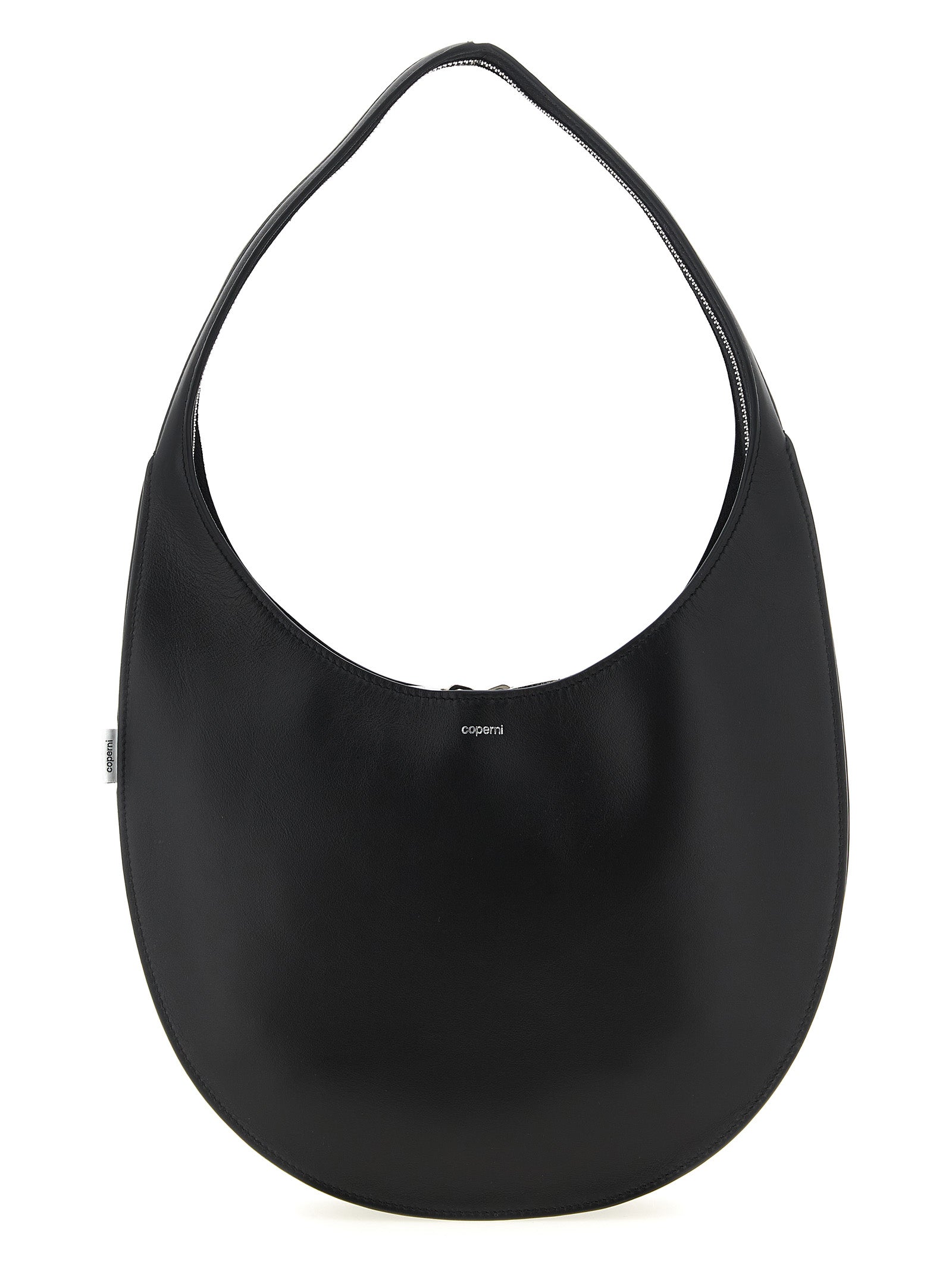 Black Cowhide Shoulder Bag