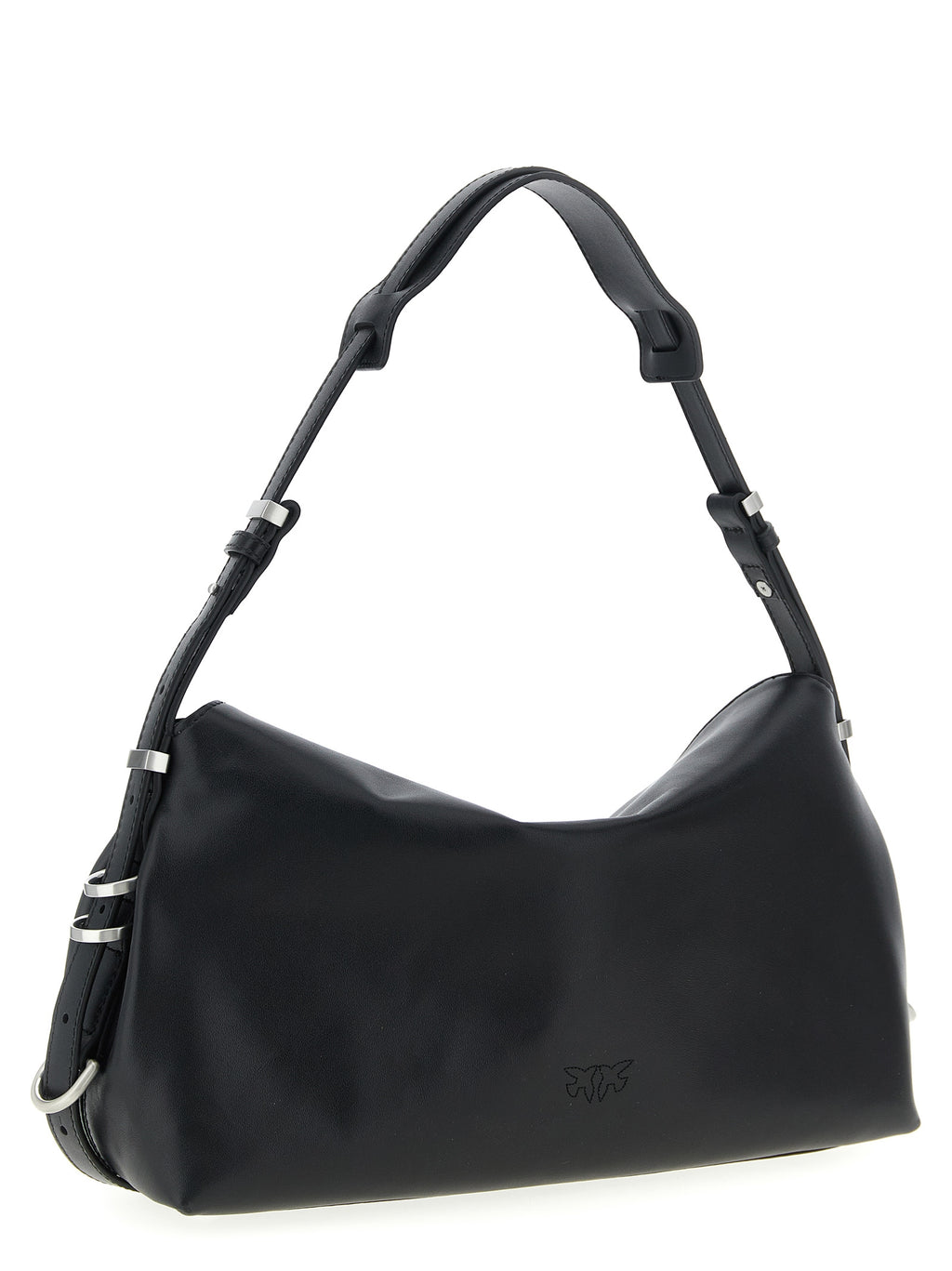 Black Goatskin Shoulder Bag