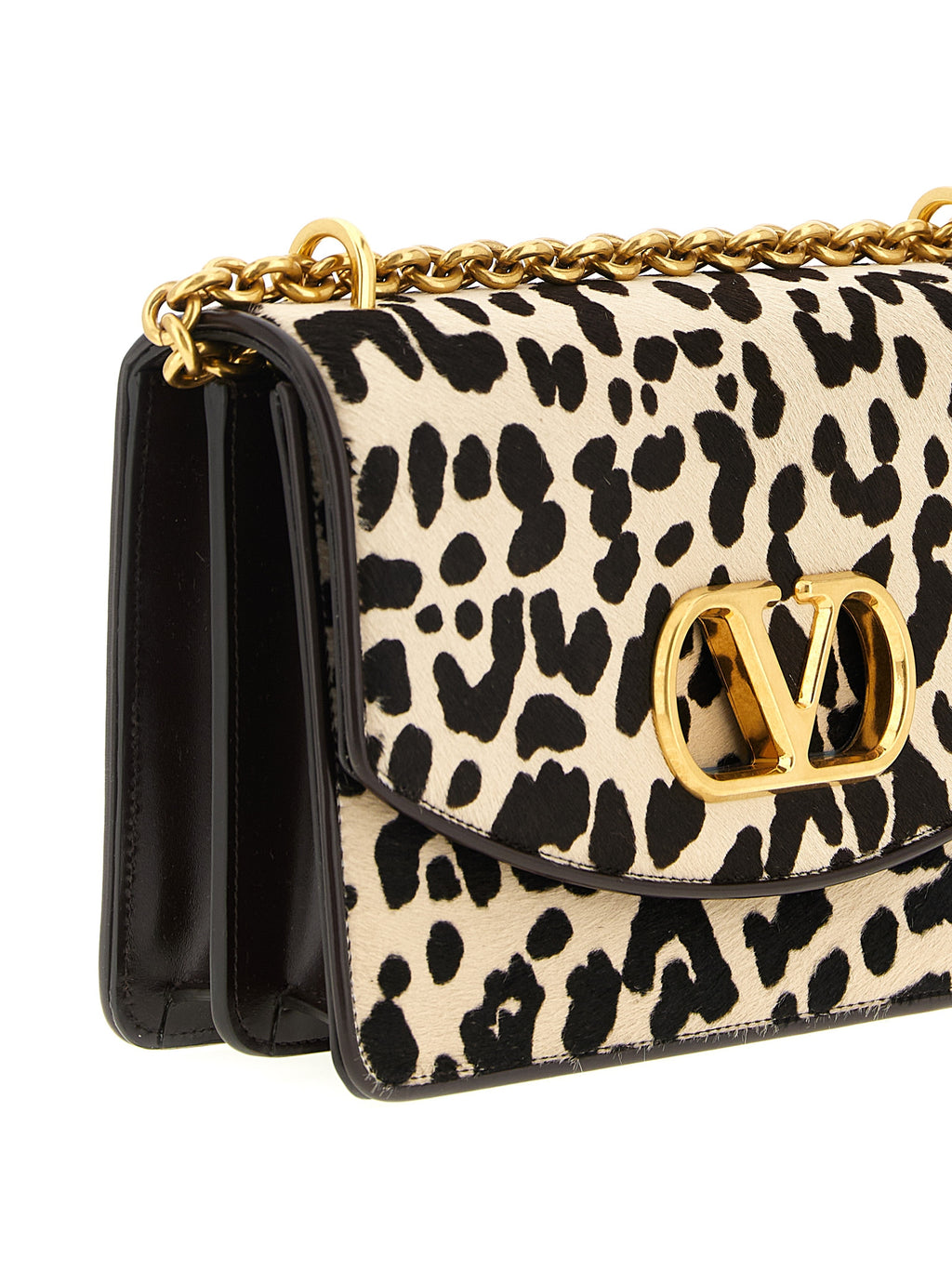 Multicolor Calfskin Shoulder Bag