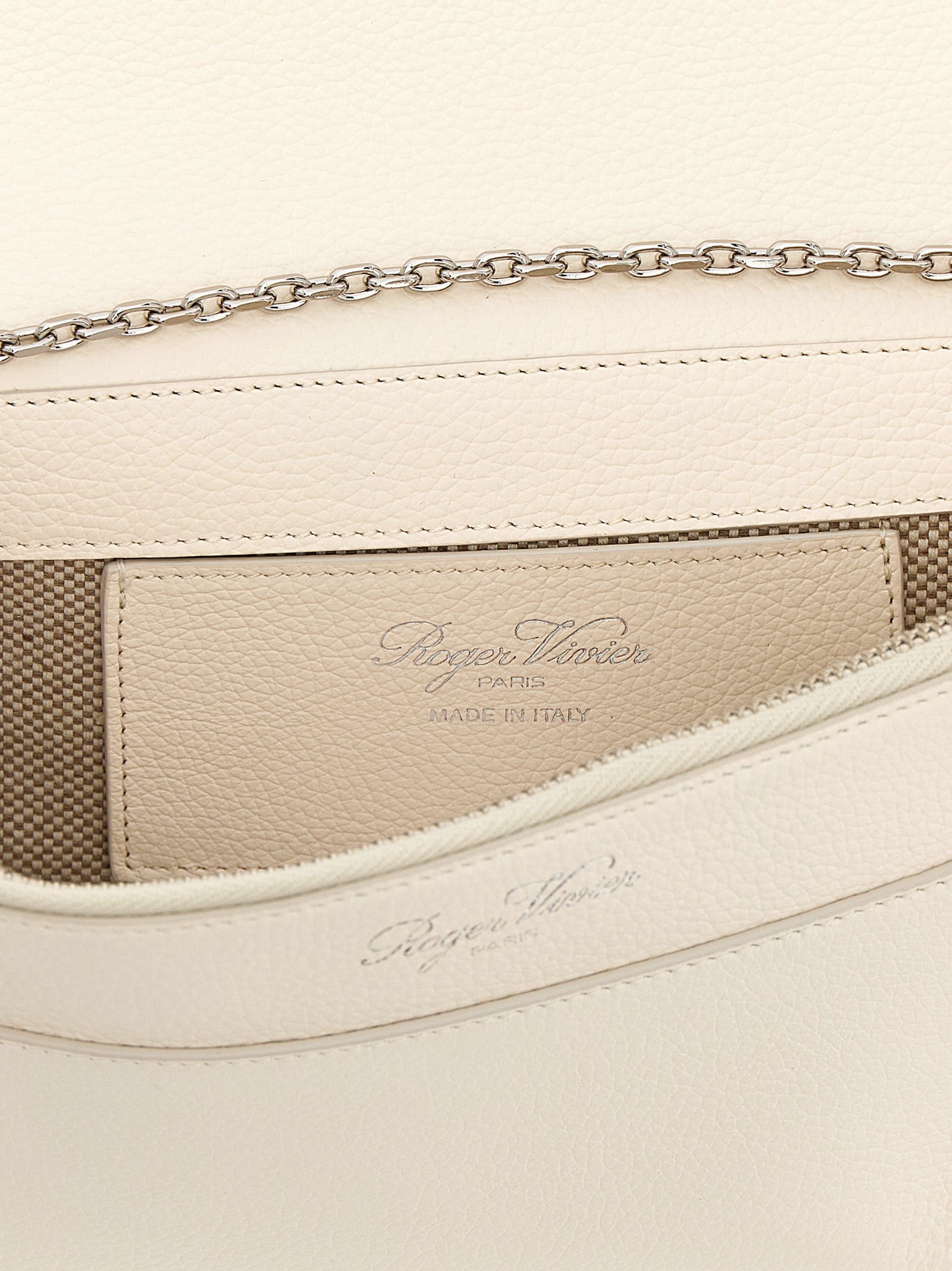 White Calfskin Clutch Bag