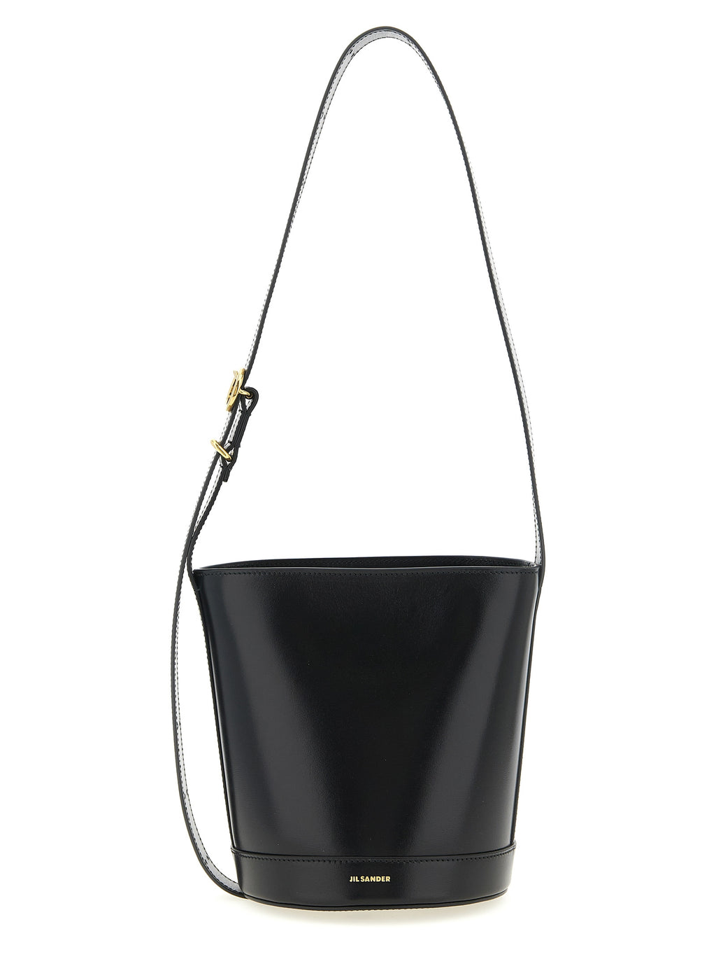 Black Calfskin Shoulder Bag