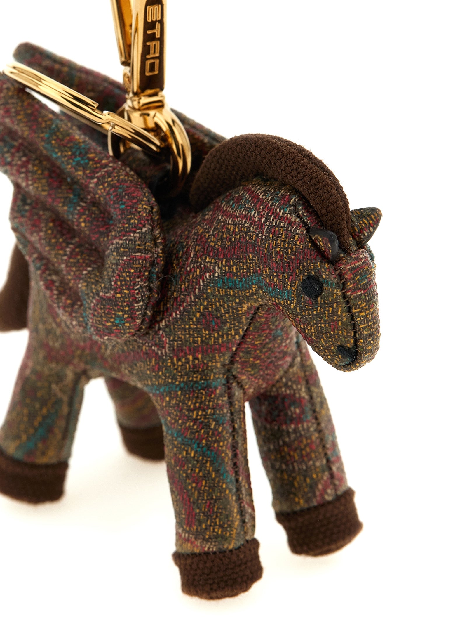 Brown Cotton Keychain