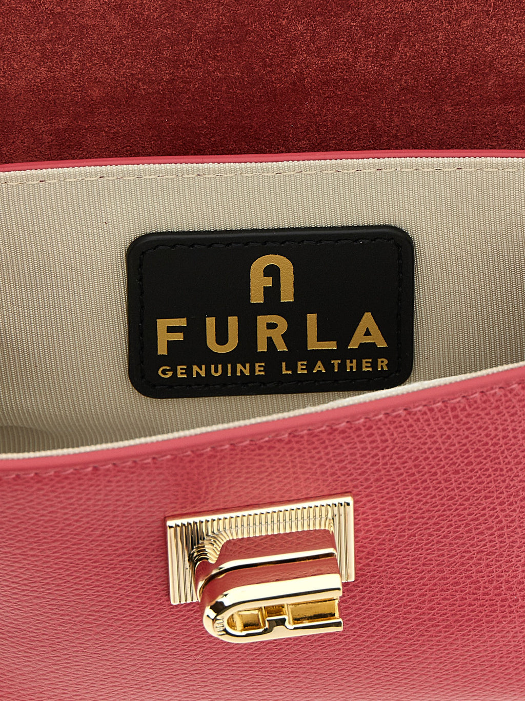 Fuchsia Calfskin Crossbody Bag