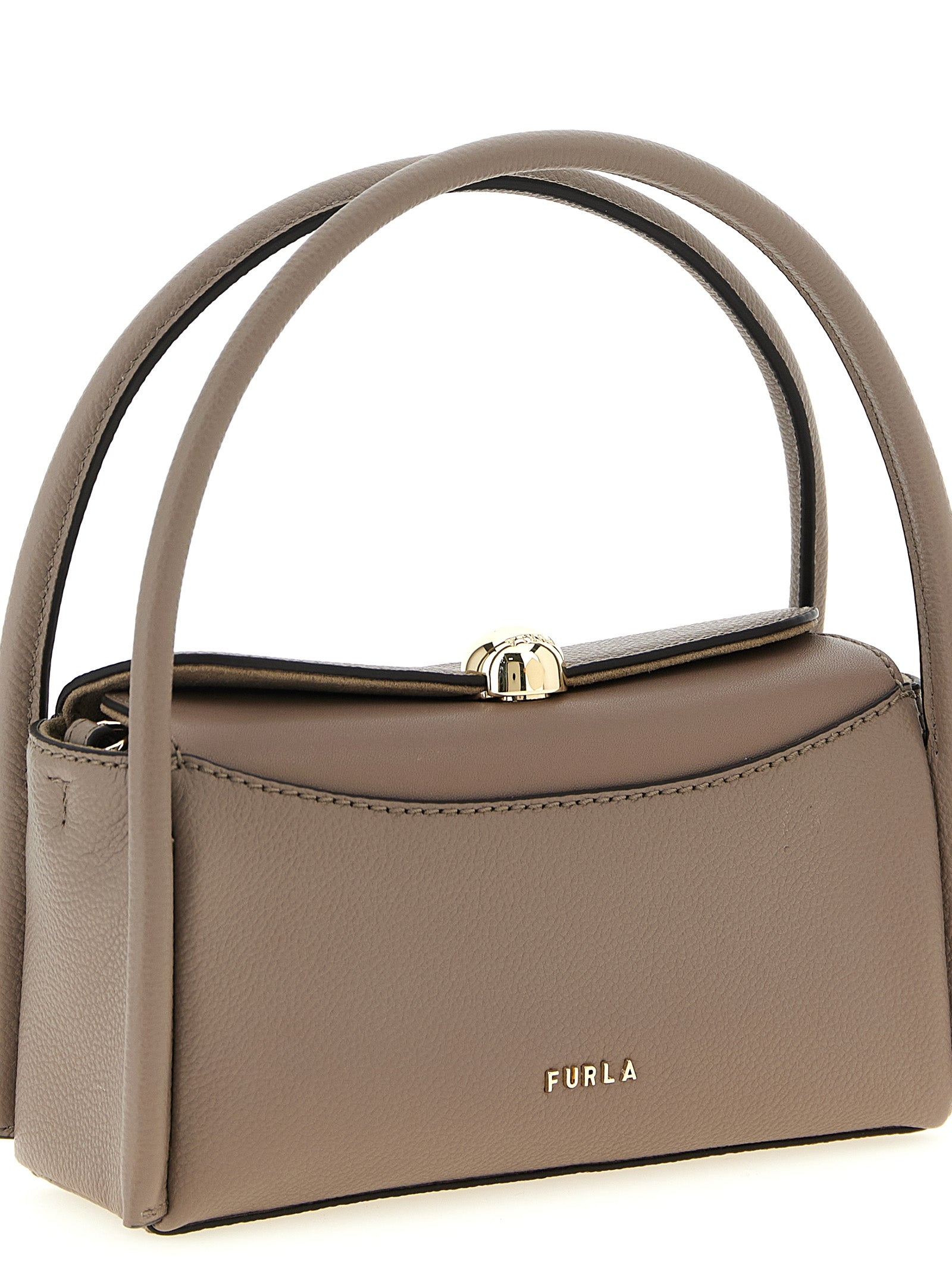 Gray Calfskin Handbag