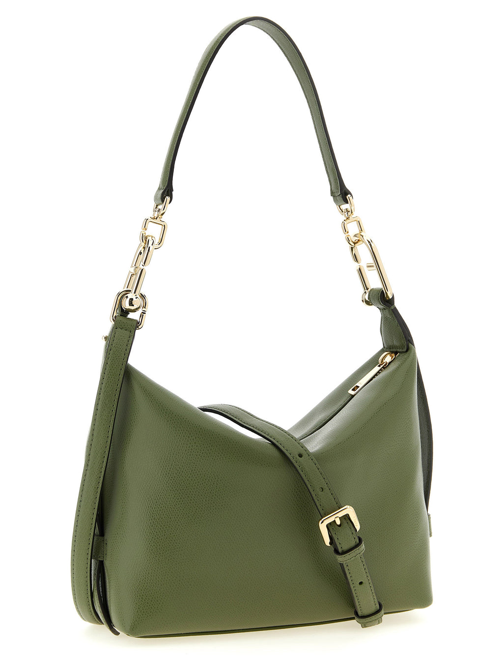 Bicolor Calfskin Shoulder Bag