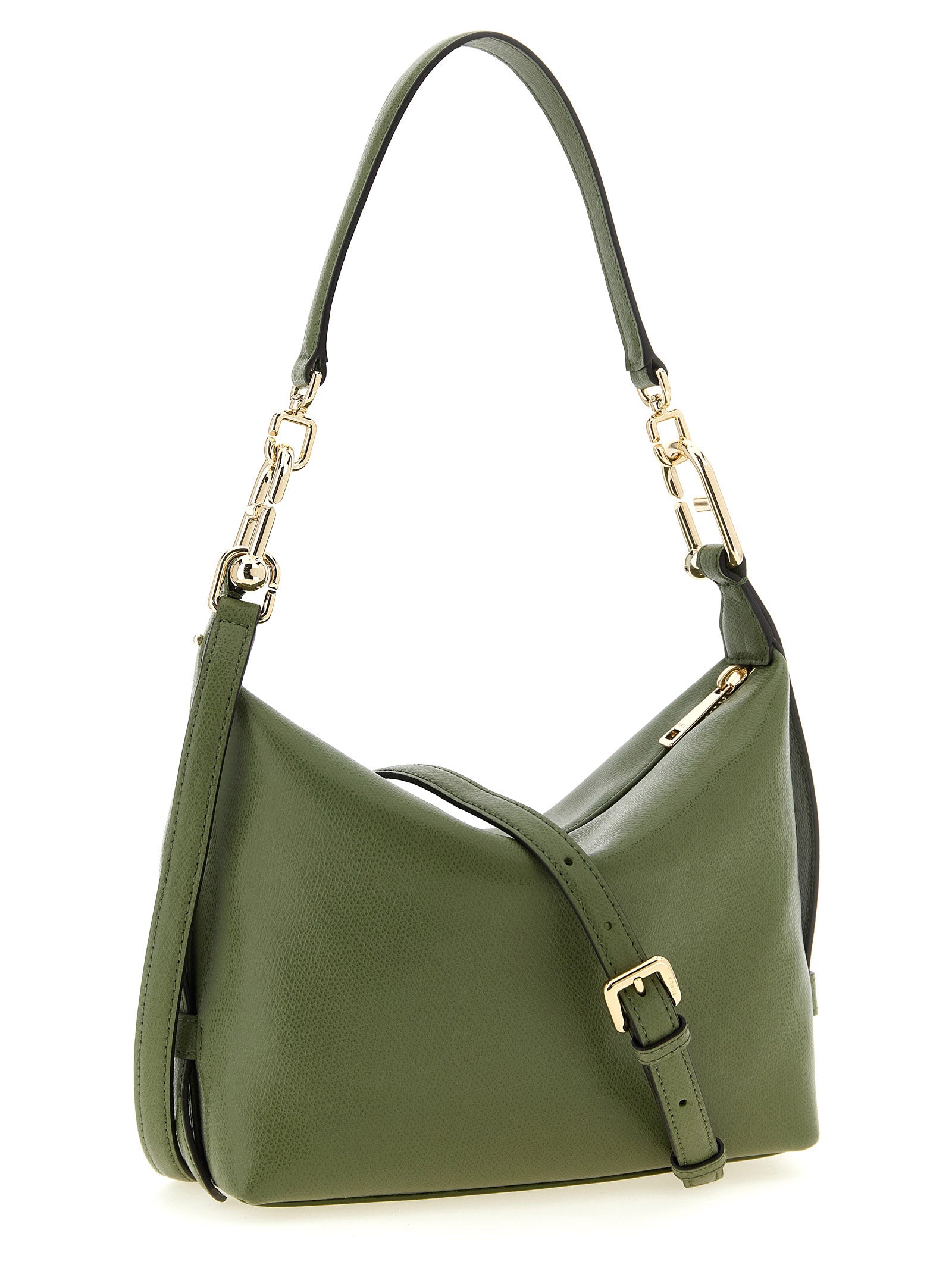 Bicolor Calfskin Shoulder Bag