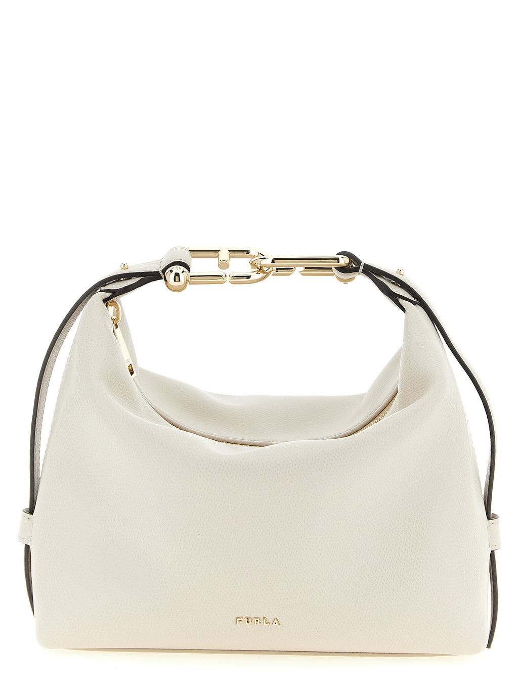 White Calfskin Shoulder Bag