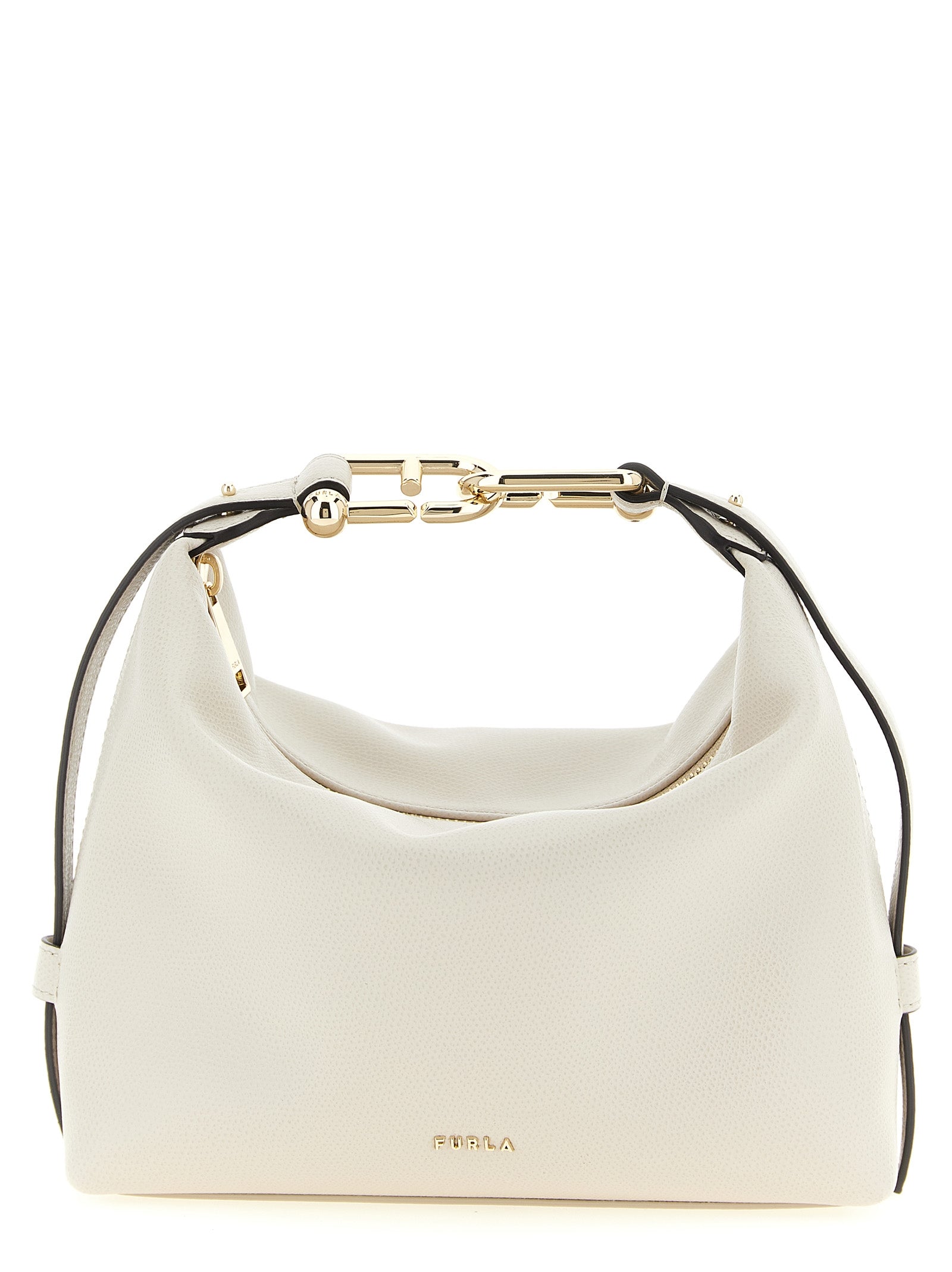 White Calfskin Shoulder Bag