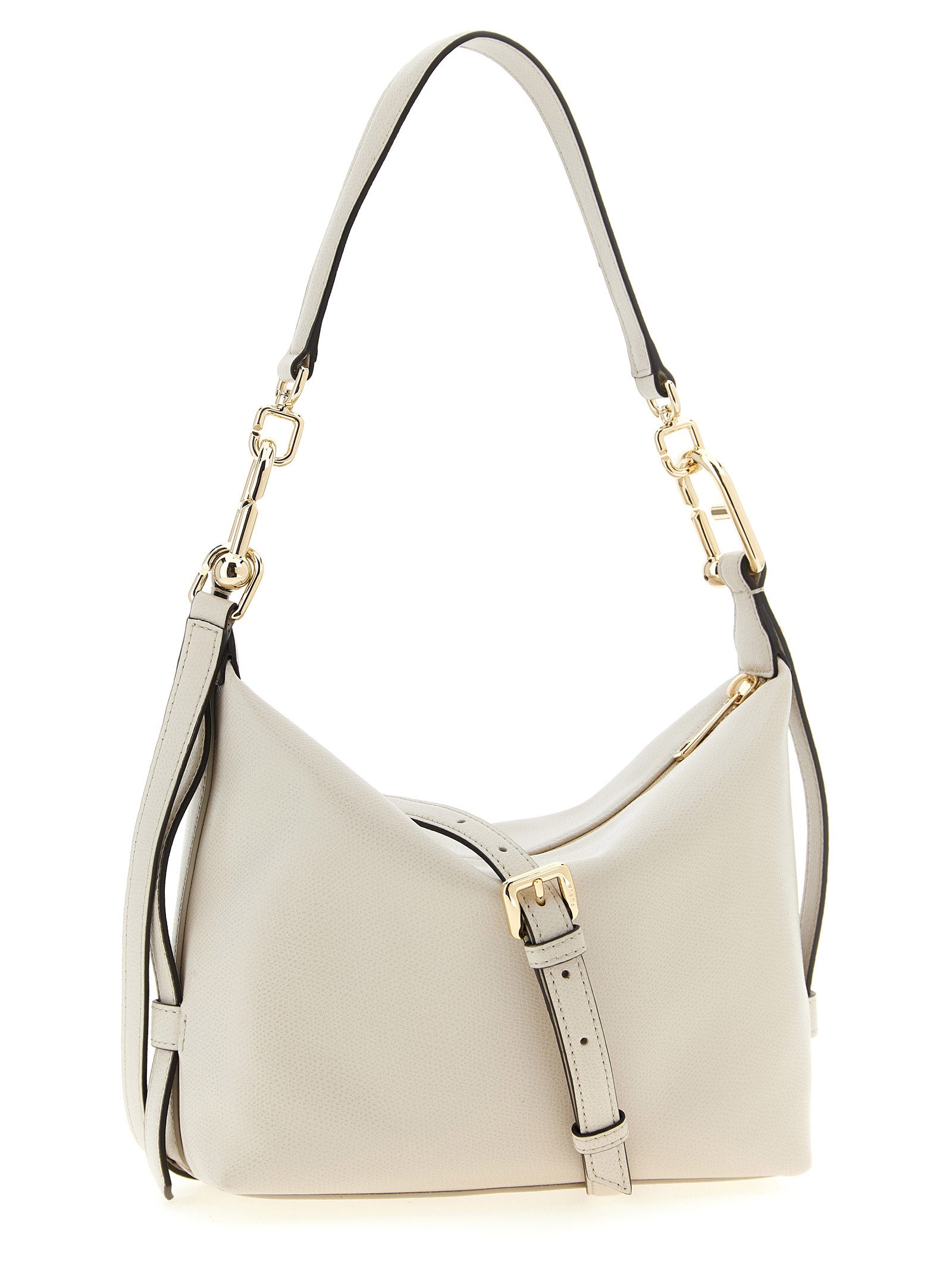White Calfskin Shoulder Bag