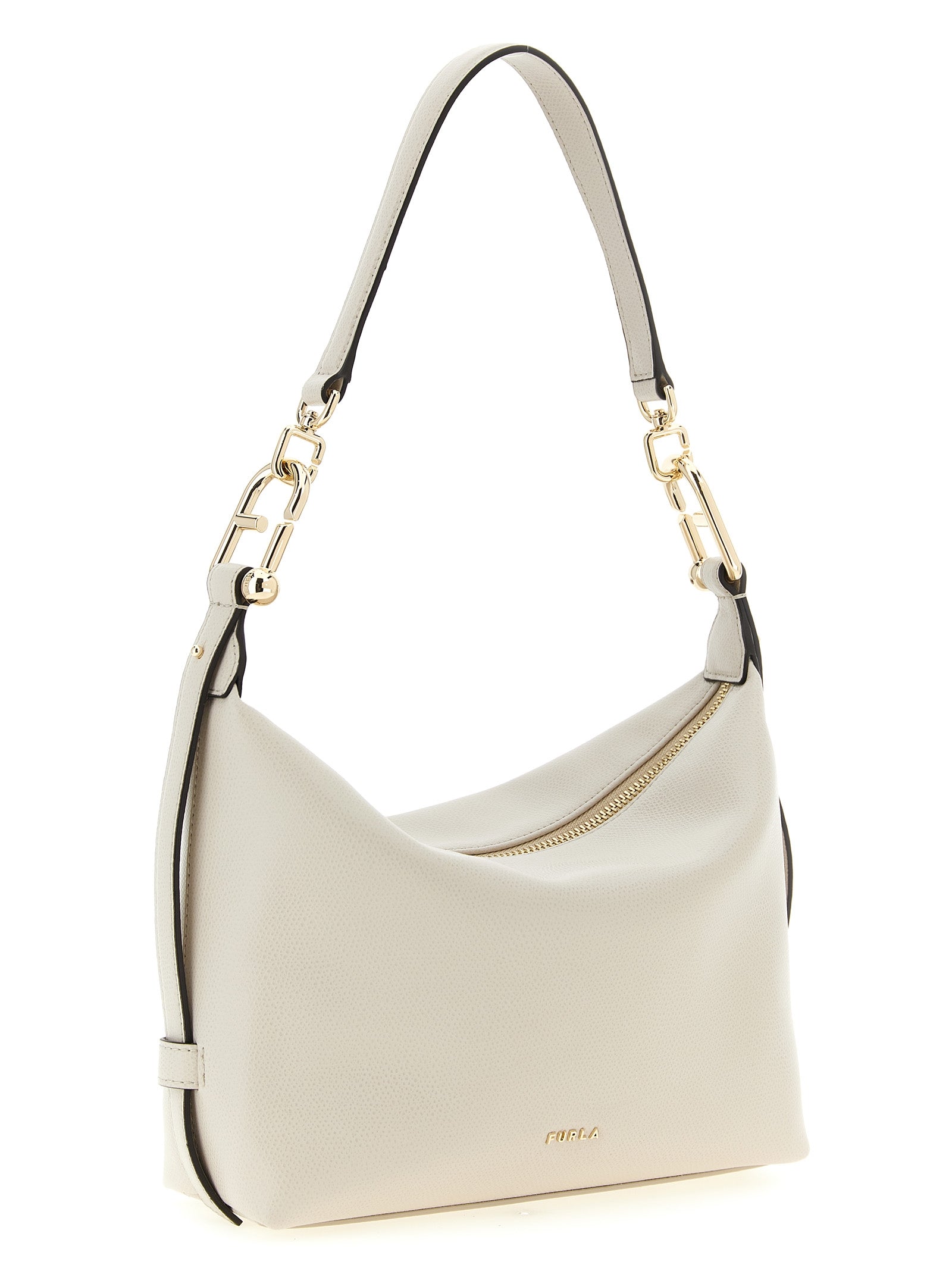 White Calfskin Shoulder Bag