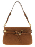 Brown Lamb Leather Shoulder Bag