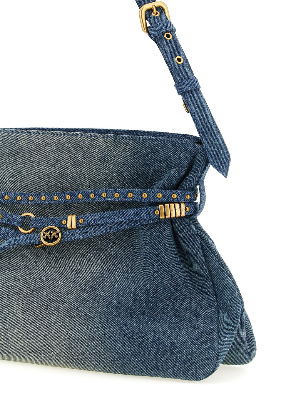 Blue Cotton Shoulder Bag