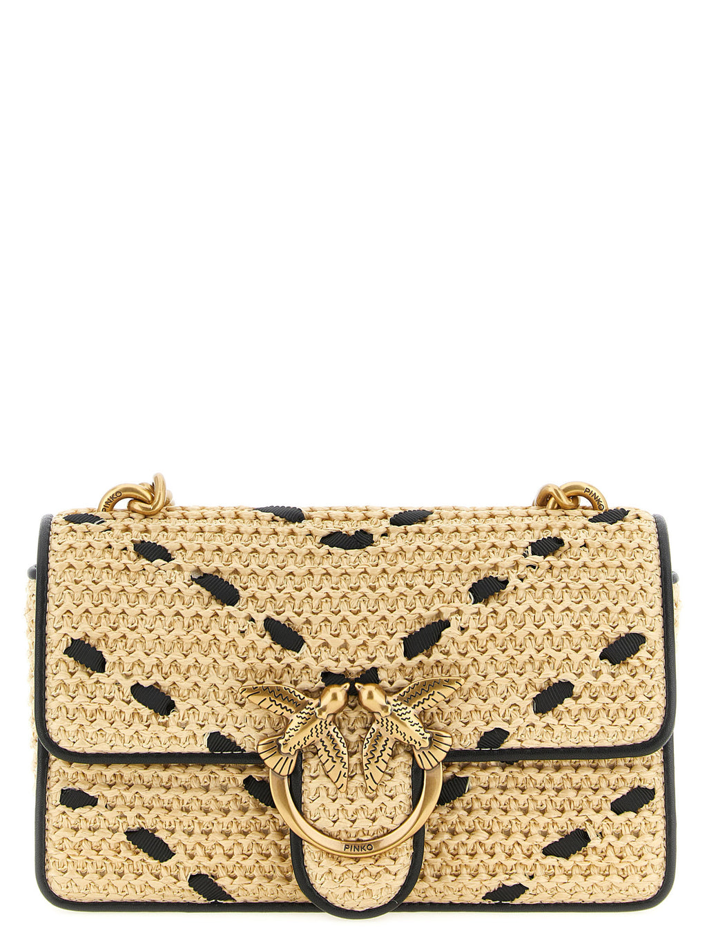 Beige Cowhide Crossbody Bag