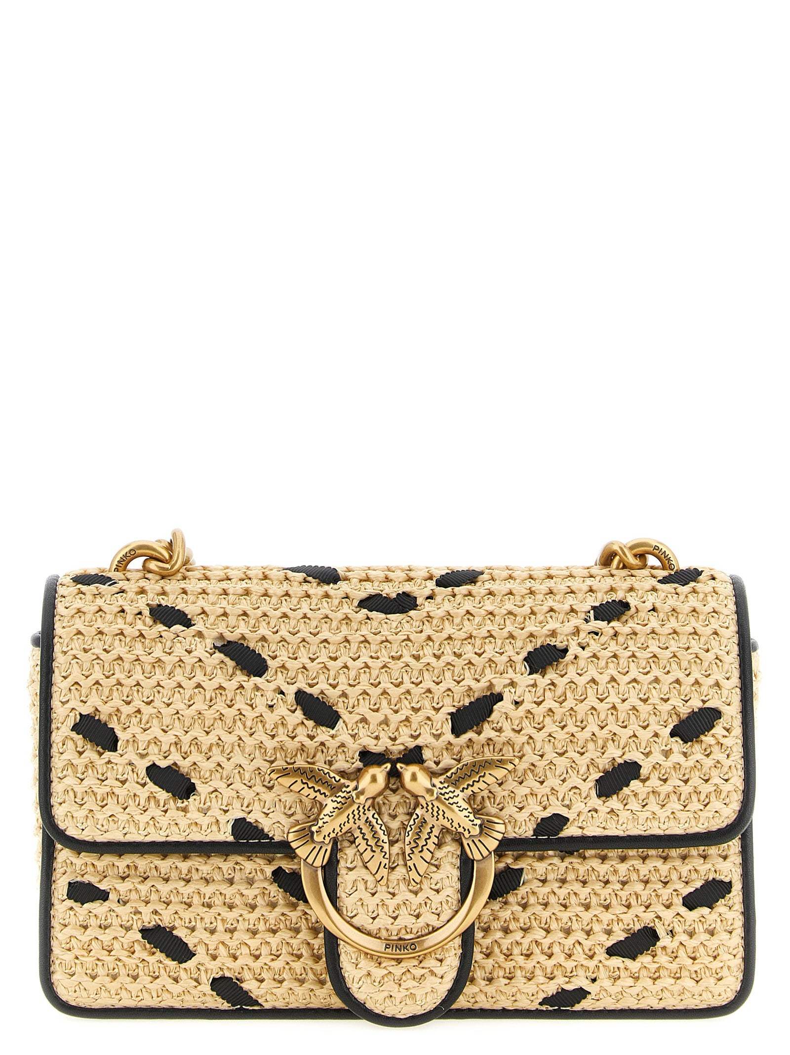 Beige Cowhide Crossbody Bag