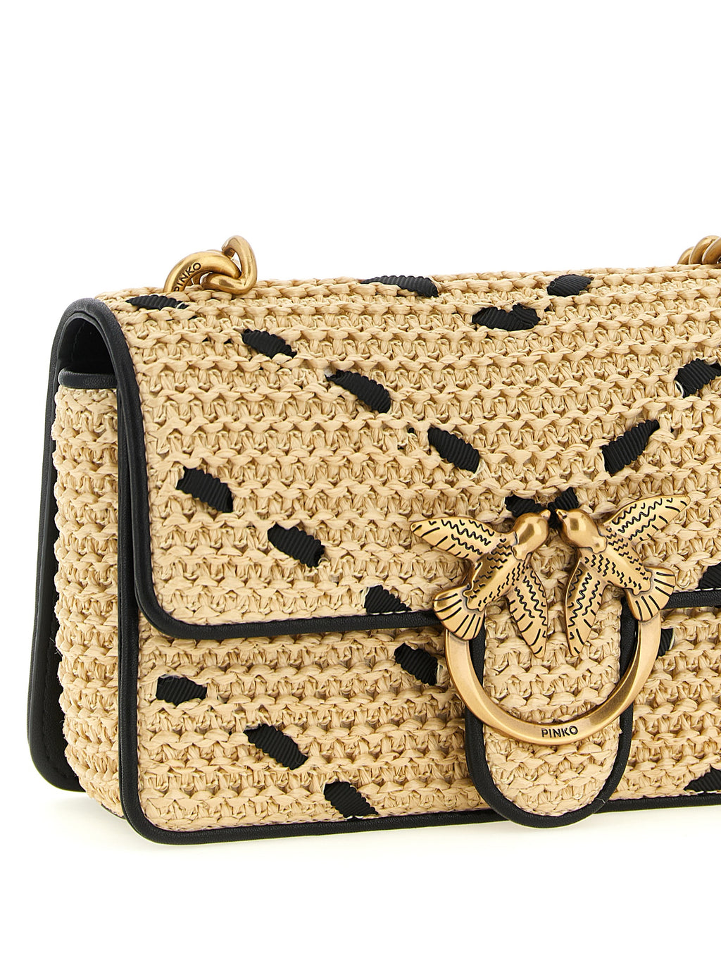 Beige Cowhide Crossbody Bag