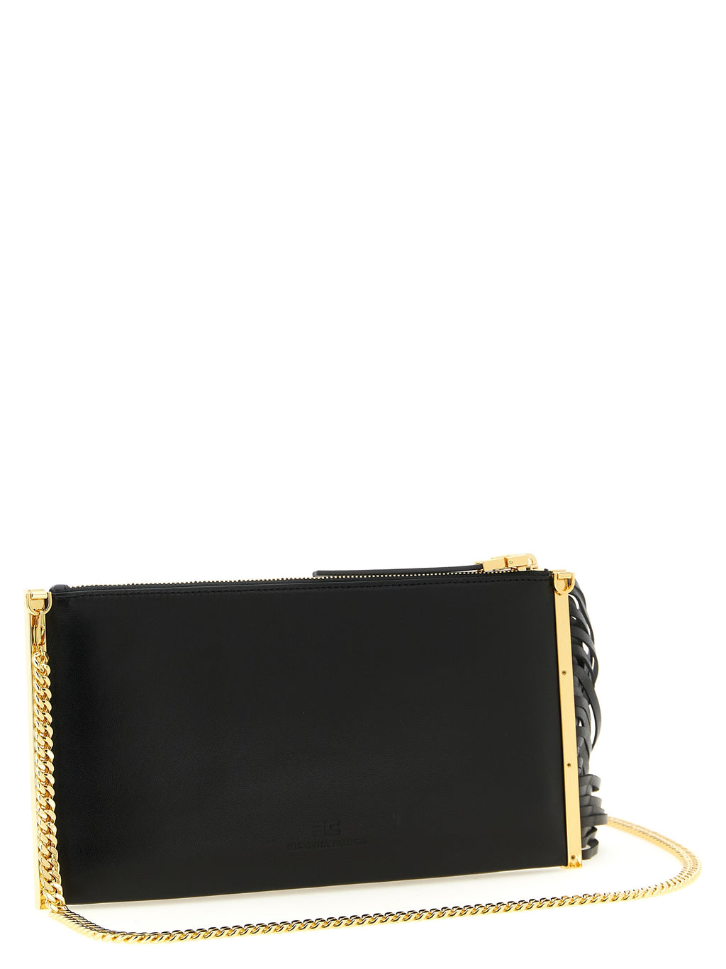 Black Leather Clutch Bag