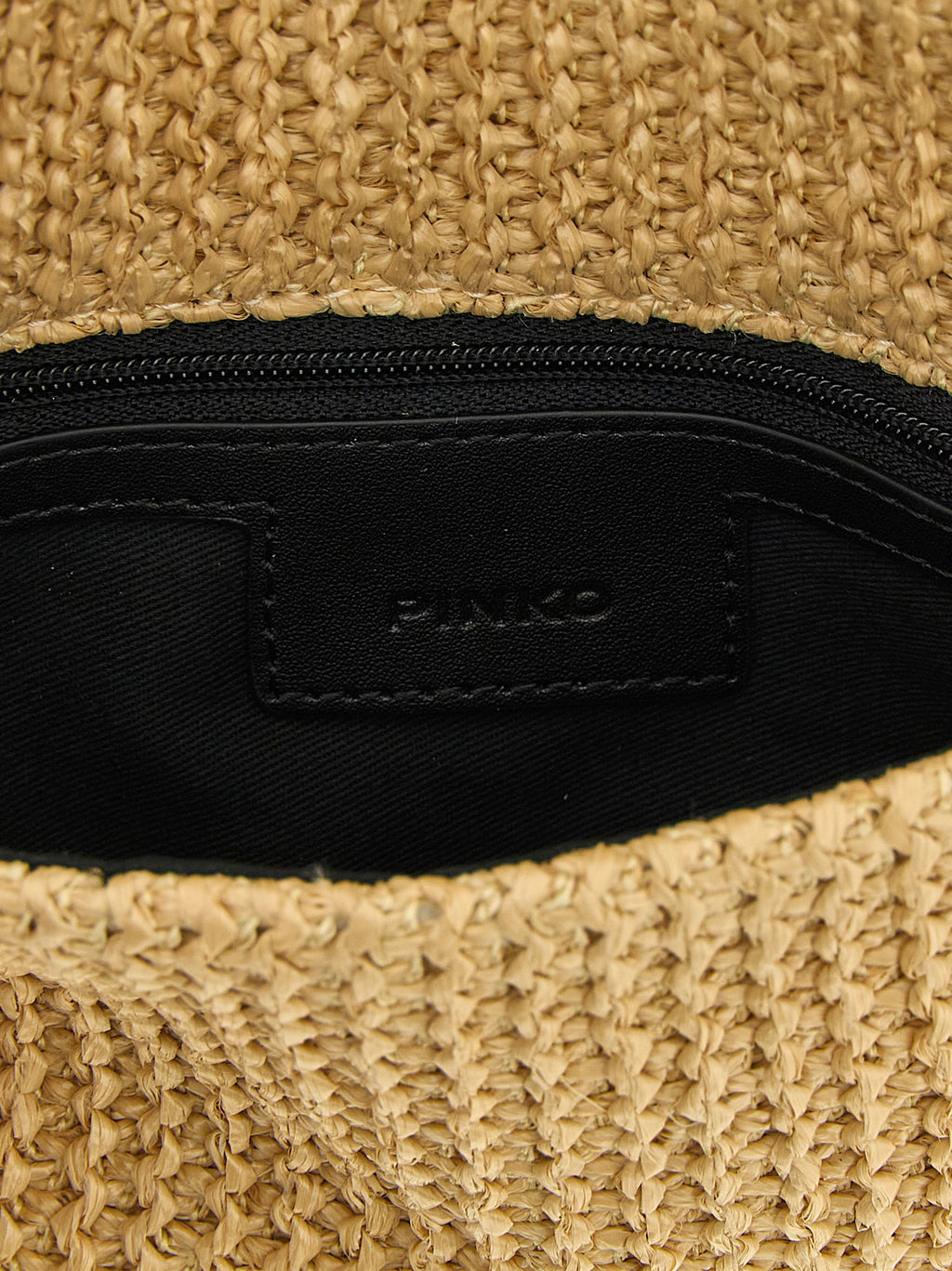 Beige Polypropylene Clutch Bag