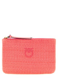 Fuchsia Polypropylene Clutch Bag