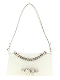White Calfskin Shoulder Bag