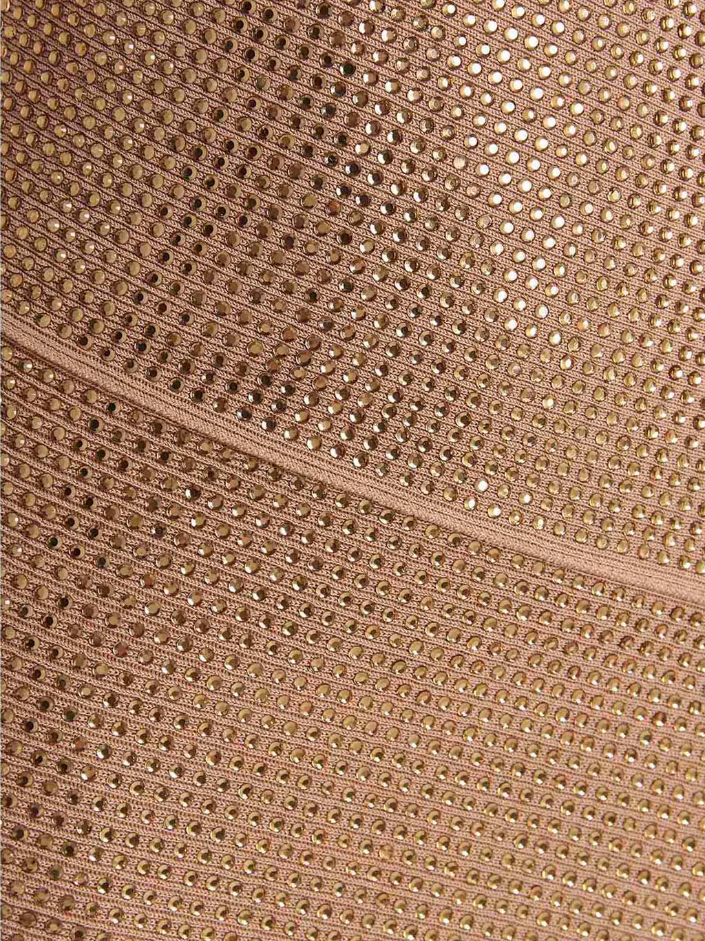 Beige Viscose Mini Skirt