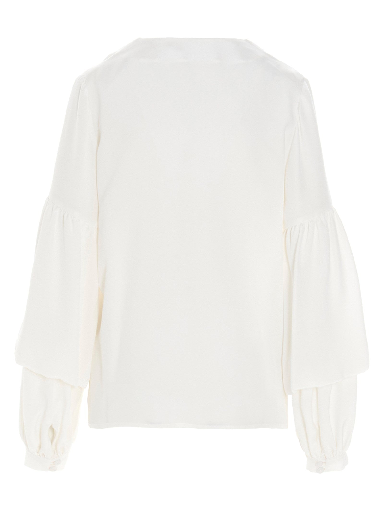 White Silk Blouse