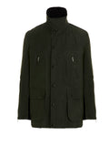 Bicolor Cotton Full-Length Jacket