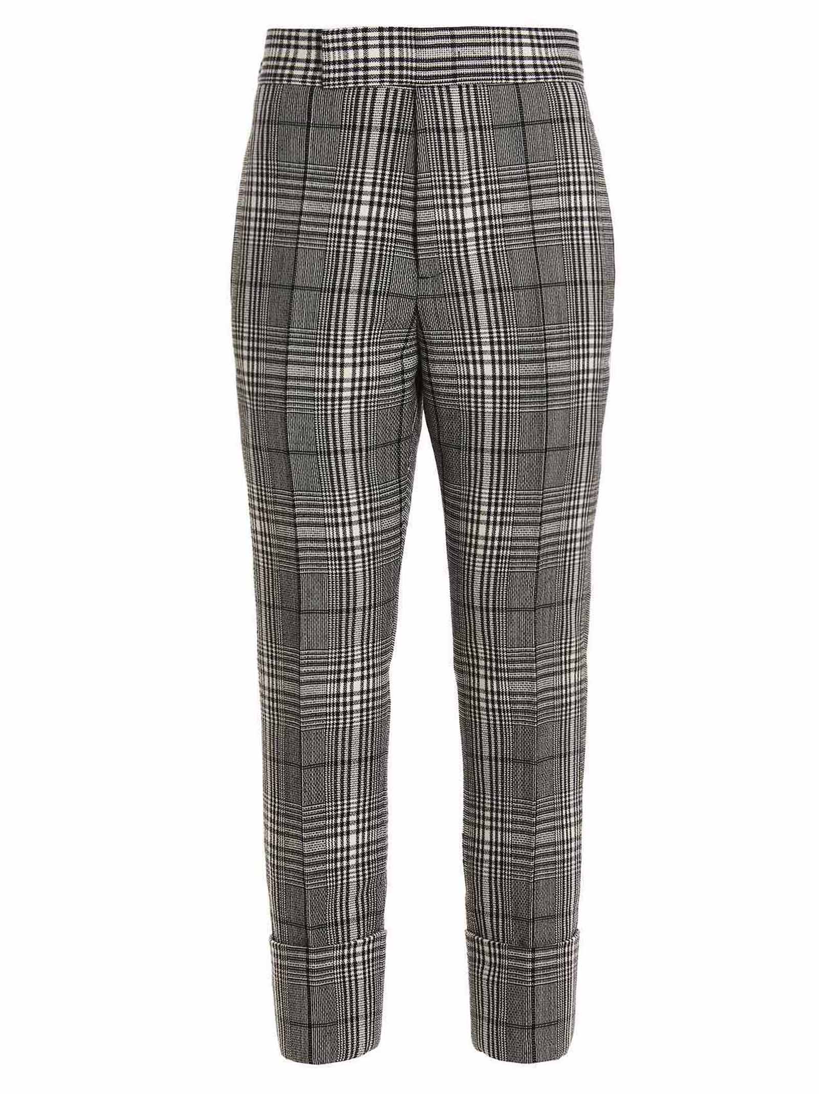 Bicolor Wool Dress Pants