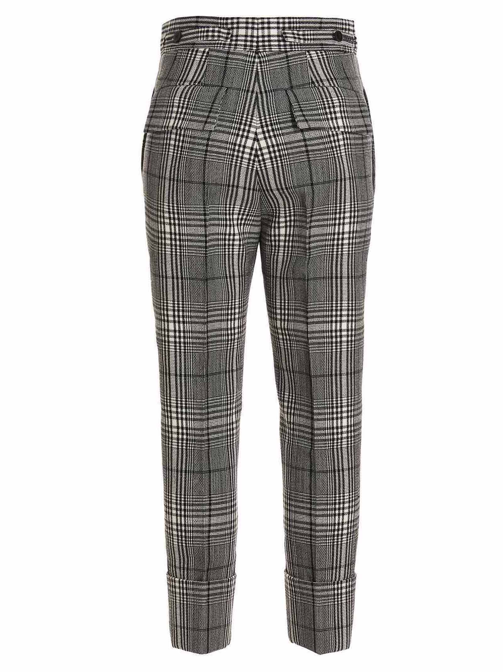 Bicolor Wool Dress Pants