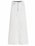 White Cotton Mini Skirt