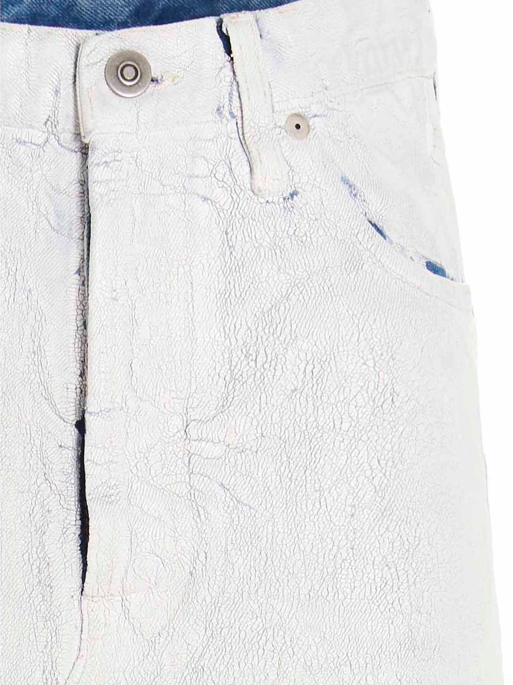 White Cotton Mini Skirt