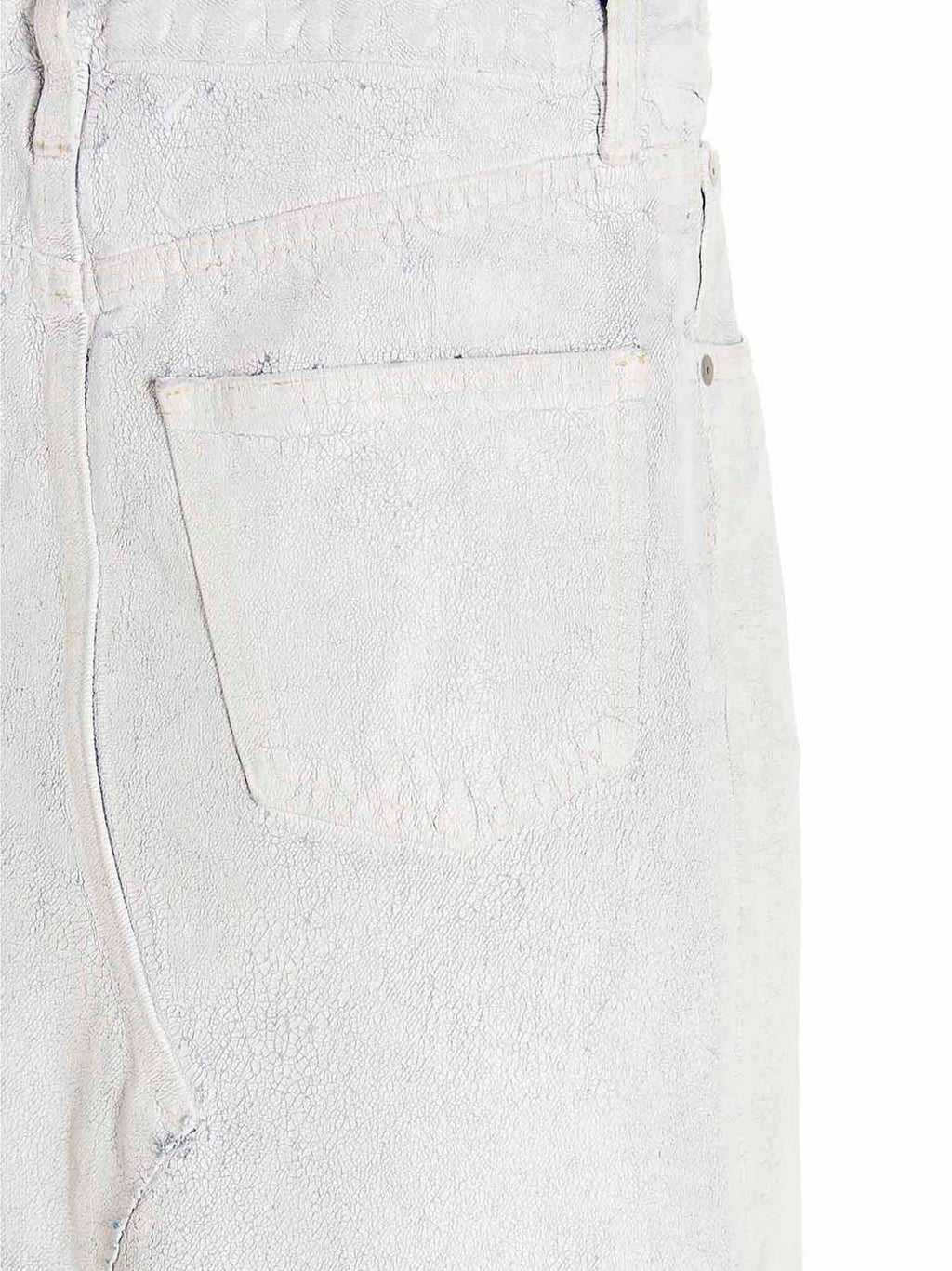 White Cotton Mini Skirt
