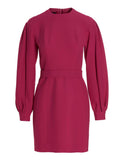 Fuchsia Viscose Short Dress
