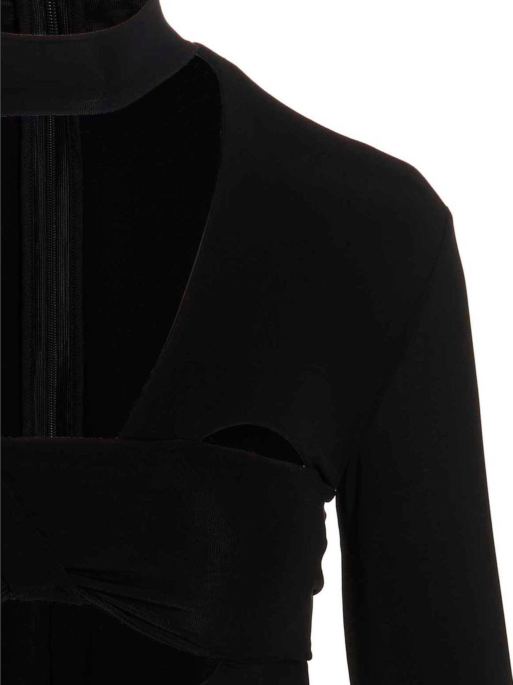 Black Viscose Bodysuit