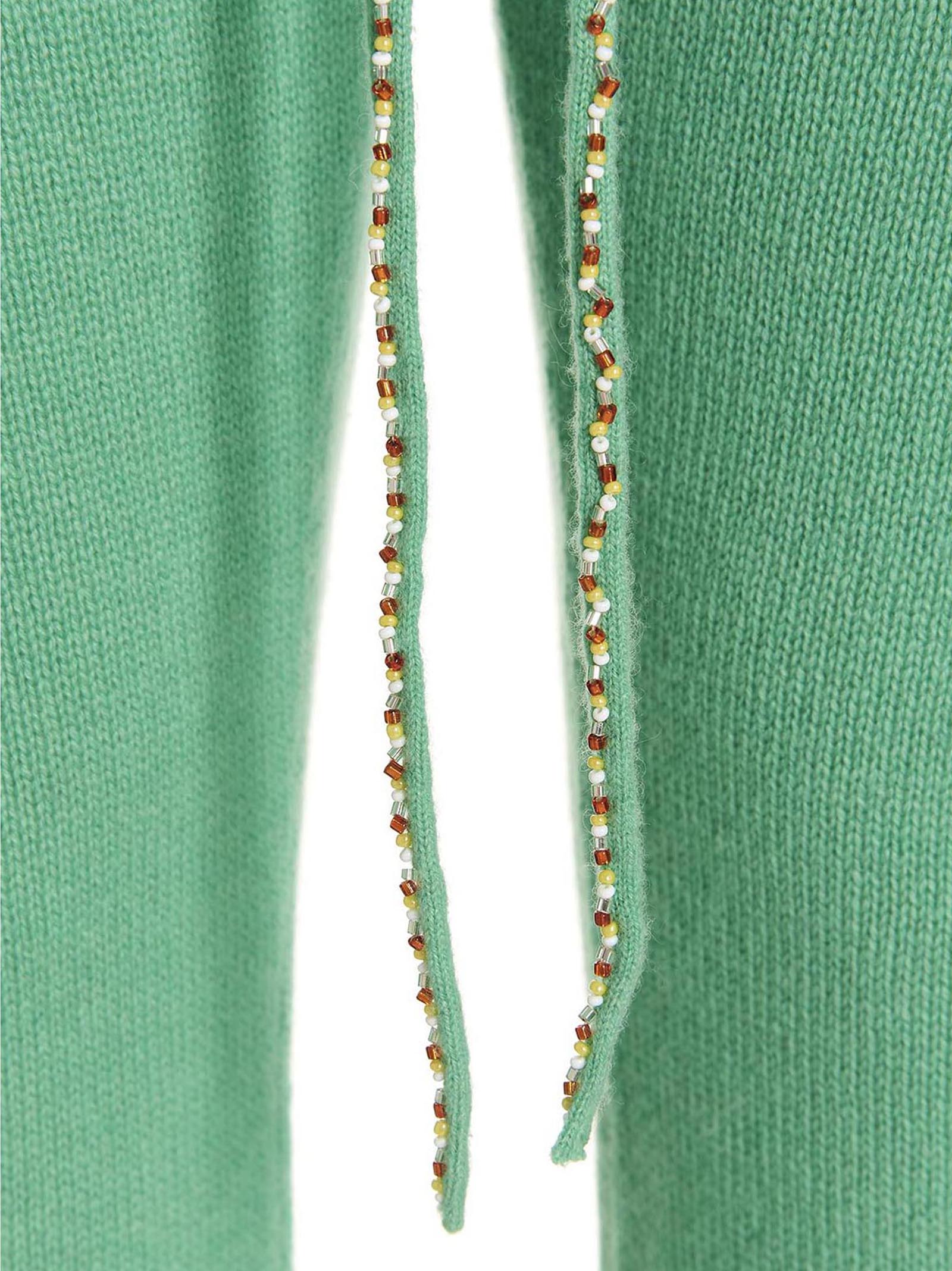 Bicolor Cashmere Casual Pants