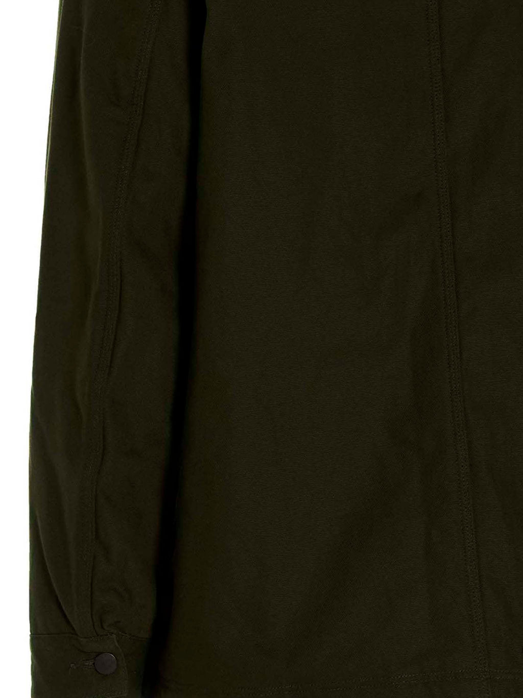 Bicolor Cotton Full-Length Jacket