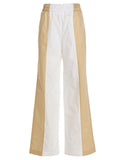 Multicolor Cotton Casual Pants