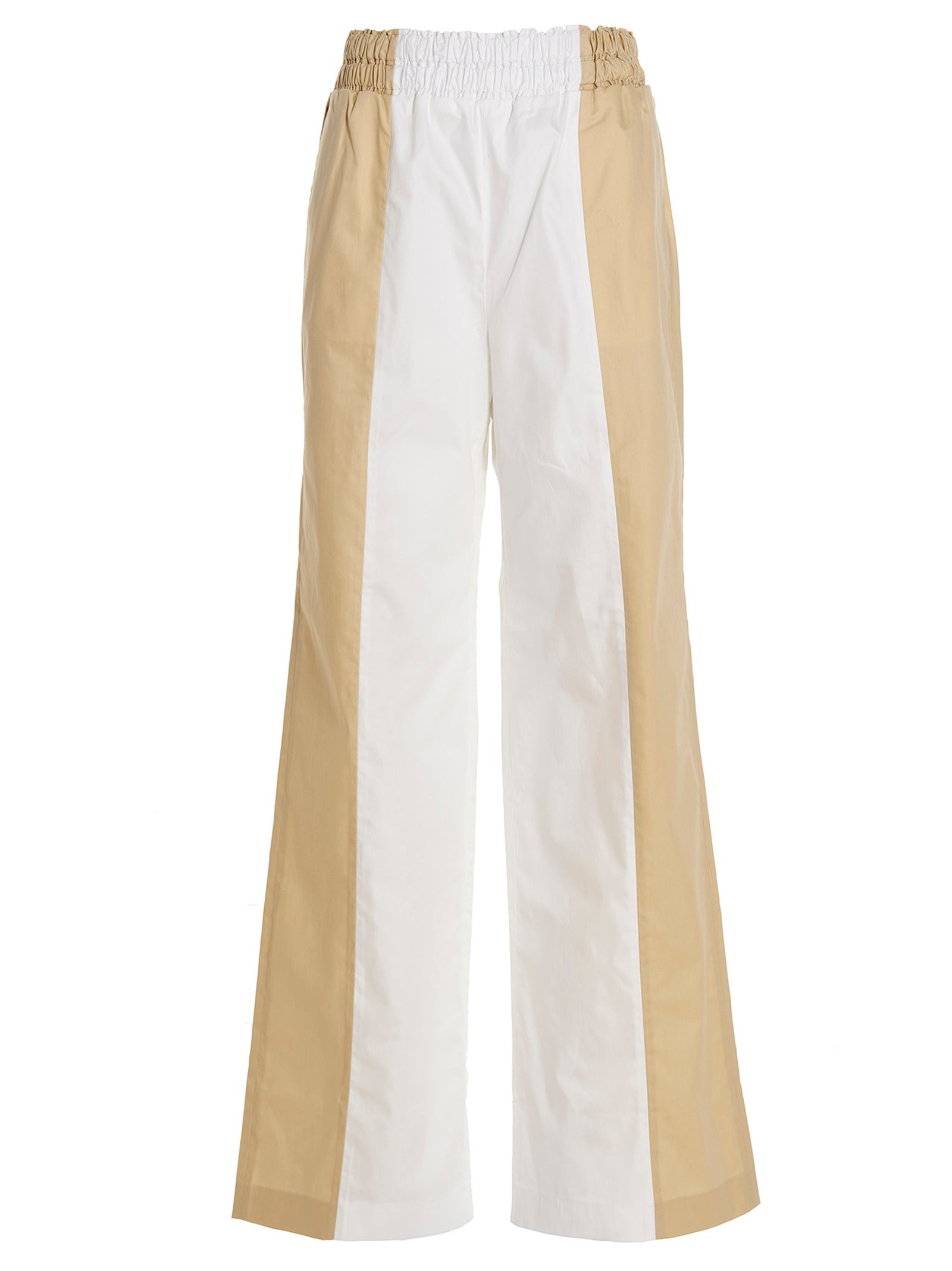 Multicolor Cotton Casual Pants
