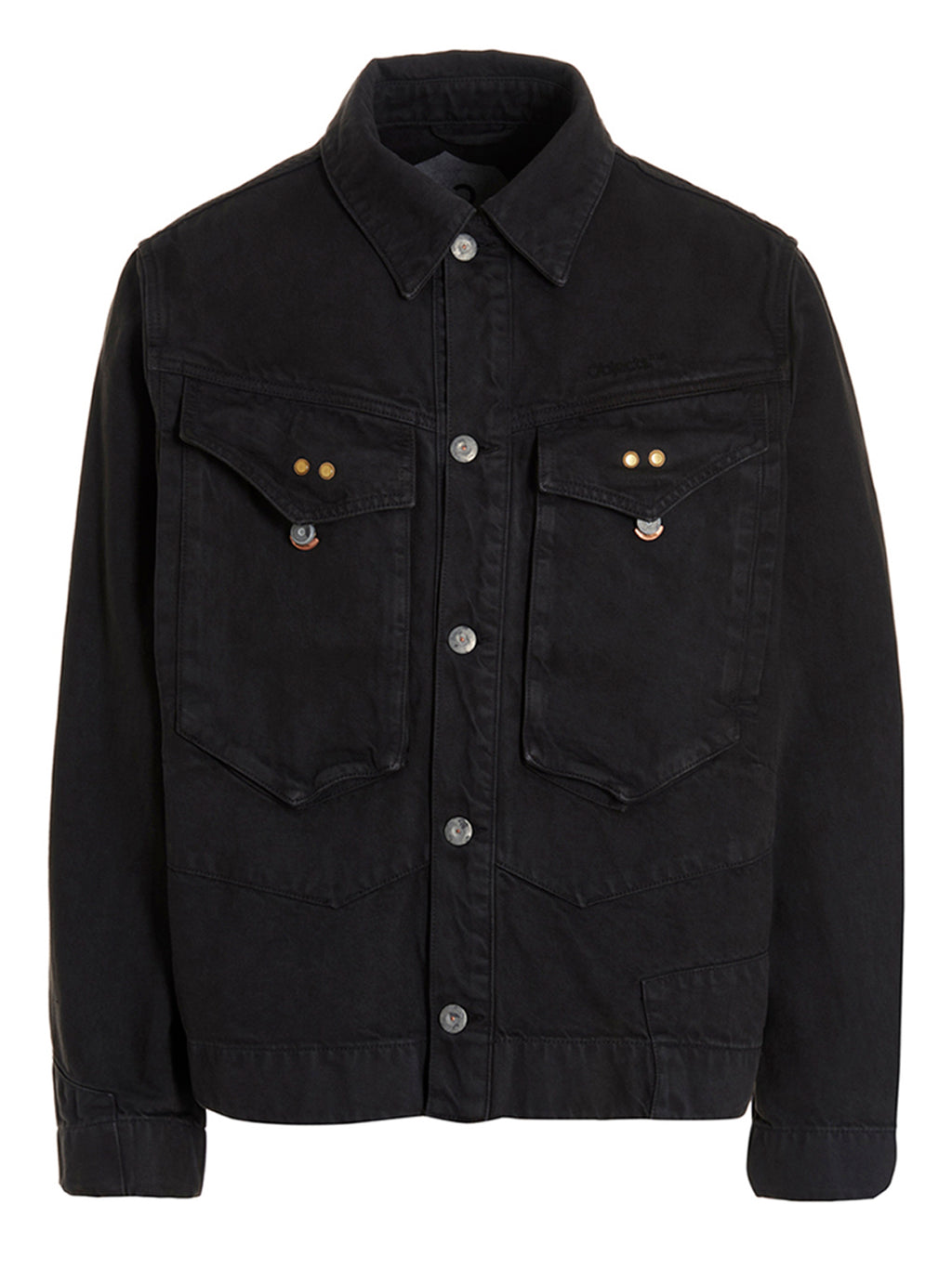 Objects IV Life Gray Cotton Denim Jacket