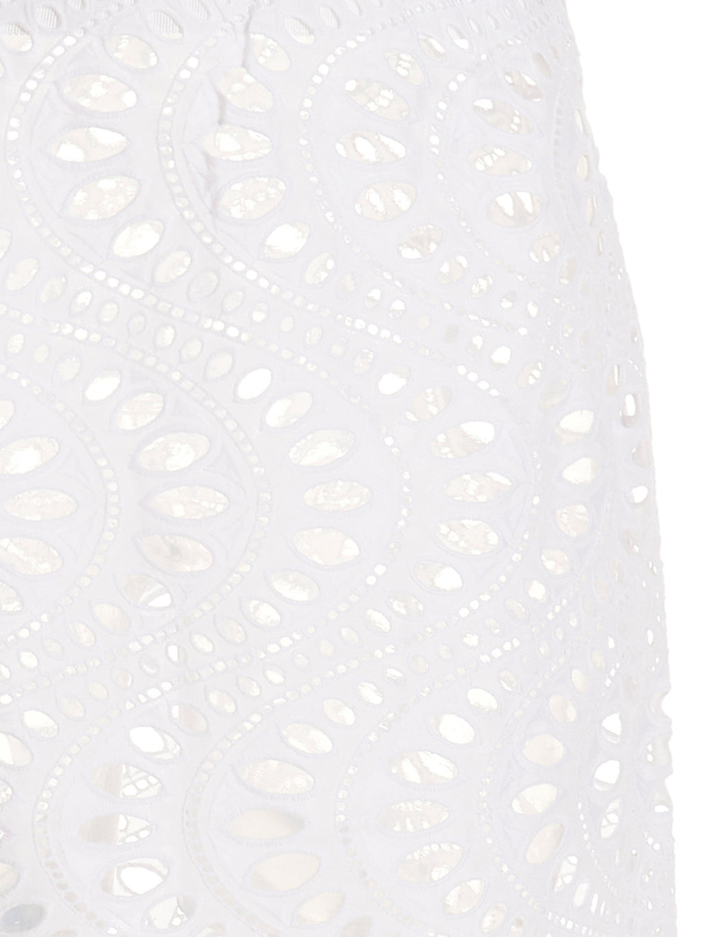 White Cotton Mini Skirt