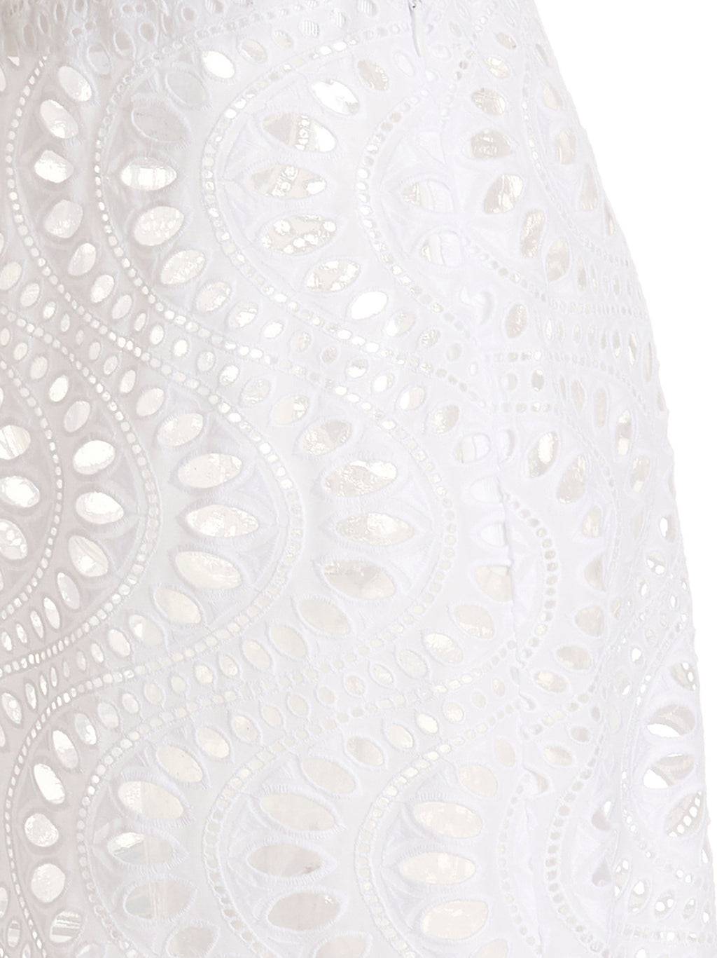 White Cotton Mini Skirt