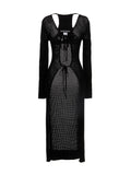 Black Viscose Cardigan